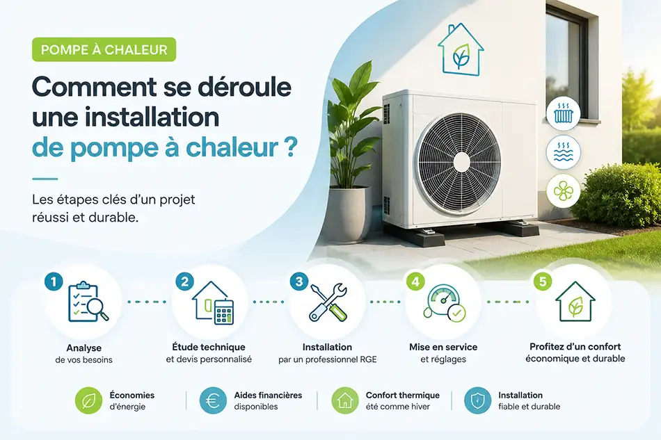 Installation de pompe à chaleur