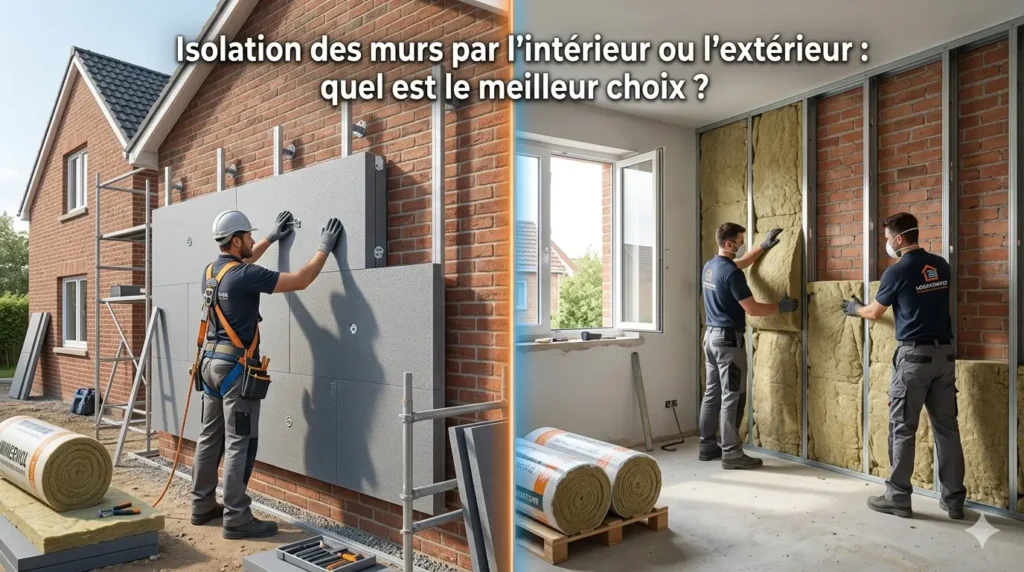 Isolation des murs par l'intérieur ou l'extérieur : quel choix ?