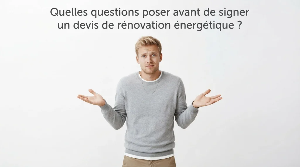 Quelles questions poser avant de signer un devis de rénovation énergétique